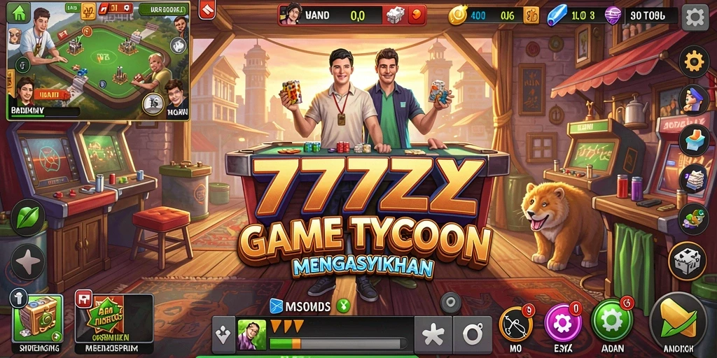 Tampilan screenshot 777ZX menampilkan keseruan gameplay Tycoon.