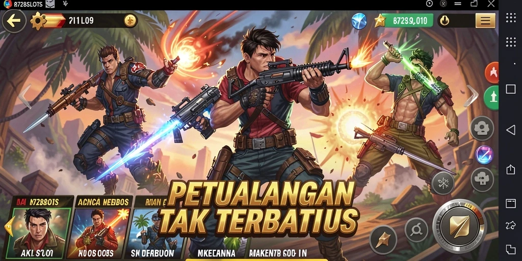 Tampilan gameplay mendebarkan dari 8728SLOTS.