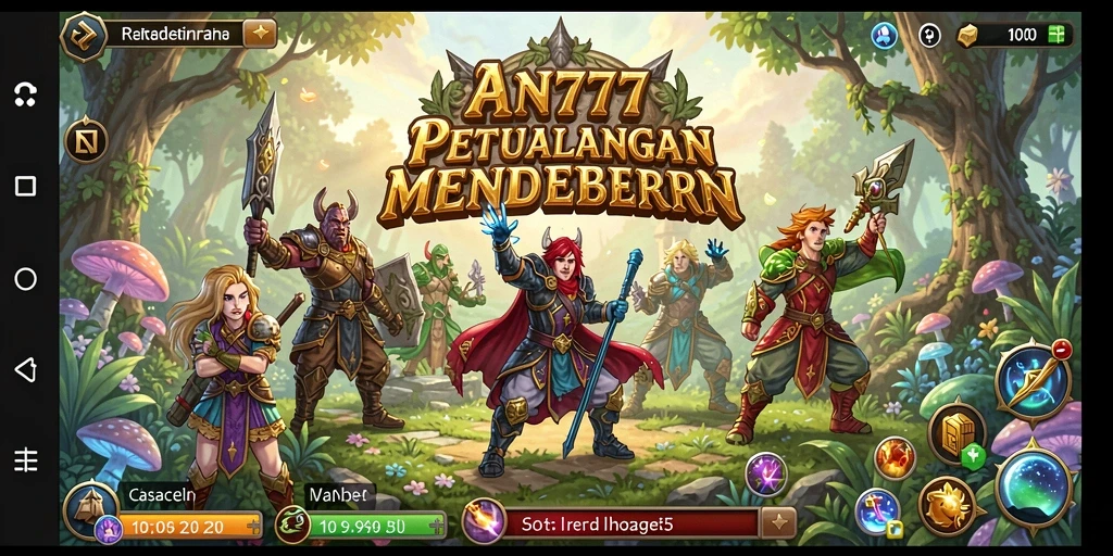 Tampilan gameplay RPG yang mendebarkan dengan aksi seru.
