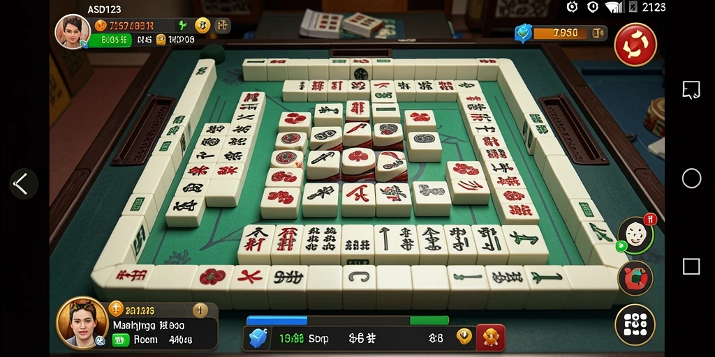 Tampilan gameplay Mahjong yang menawan di ASD123.