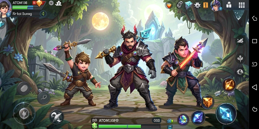 Gameplay seru ATOM138 dalam aksi seru petualangan ARPG.