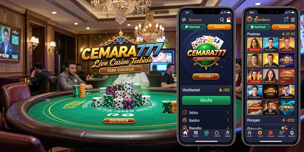 Tampilan gameplay Live Casino yang menegangkan dan interaktif.