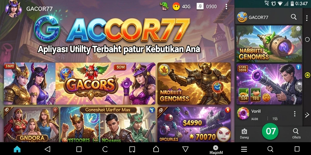 Tampilan antarmuka GACOR77 yang ramah pengguna dan fungsional.