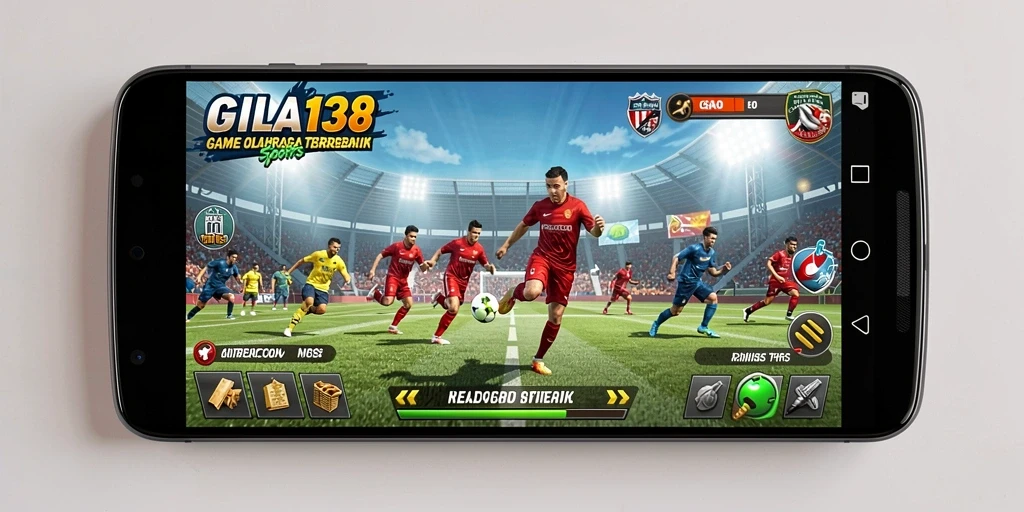Screenshot dari gameplay GILA138 yang penuh aksi olahraga.