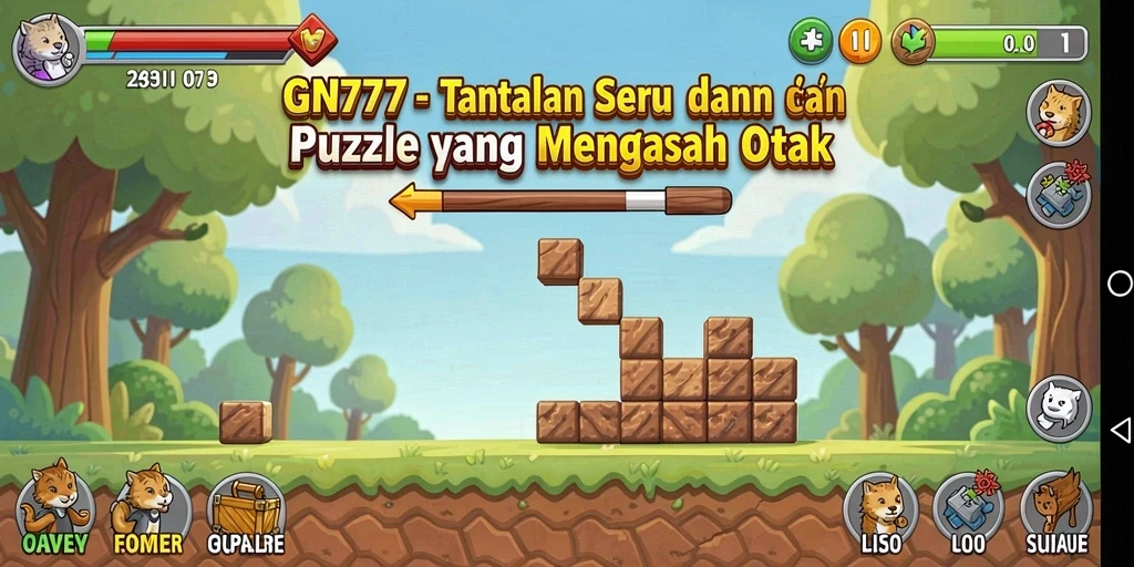 Gameplay GN777 yang menggugah selera dalam tantangan Puzzle.