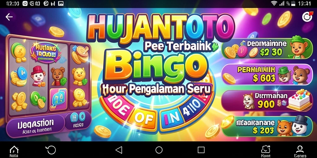 Tampilan gameplay Bingo yang menegangkan dan menarik di HUJANTOTO.