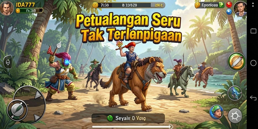 Tampilan gameplay IDA777 dengan berbagai petualangan menarik.