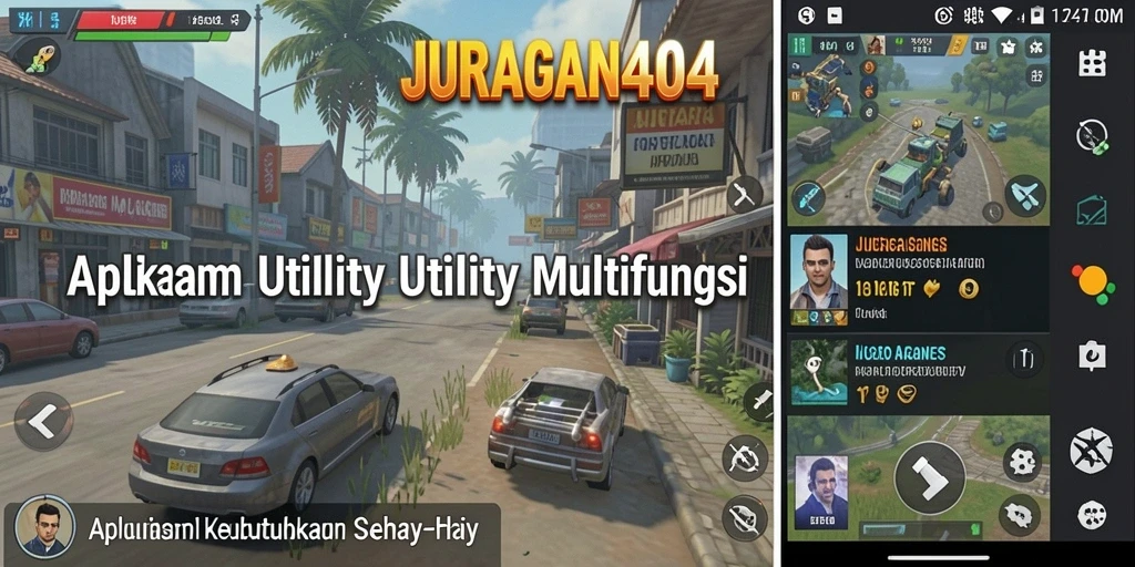 Tampilan antarmuka JURAGAN404 yang menarik dan fungsional.