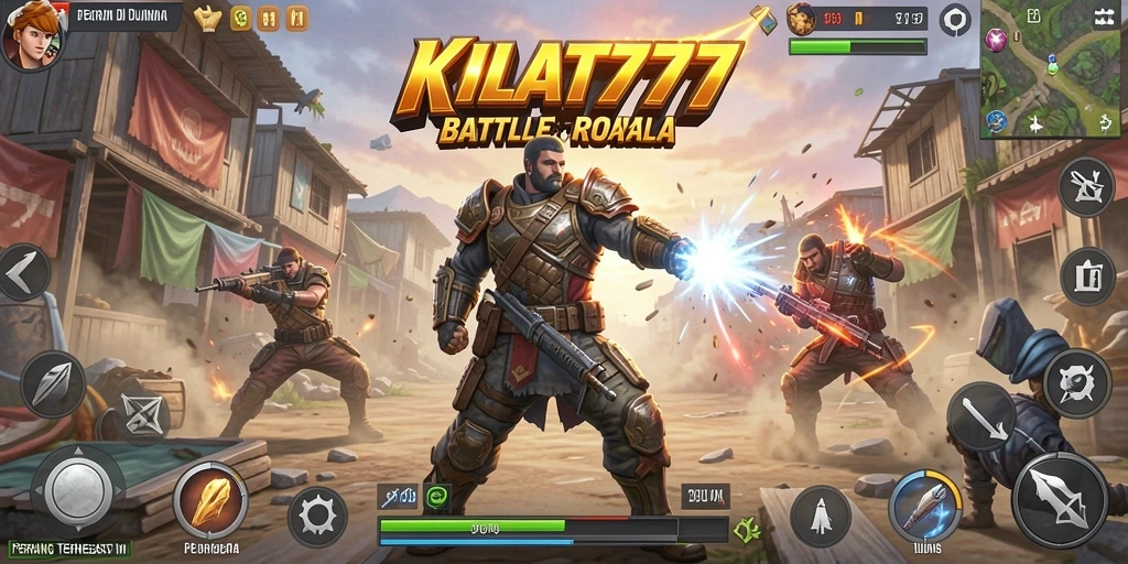 Gameplay mendebarkan di KILAT777 dengan pertarungan intens Battle Royale.