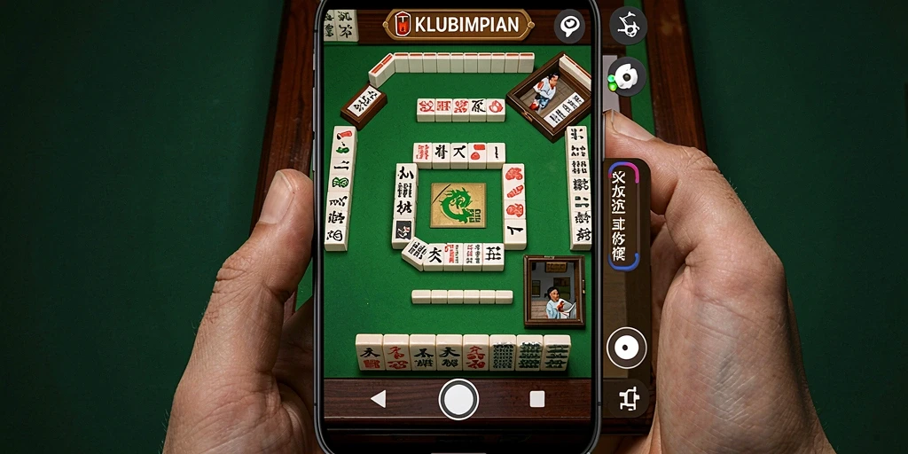 Screenshot gameplay KLUBIMPIAN menampilkan momen seru bermain Mahjong.
