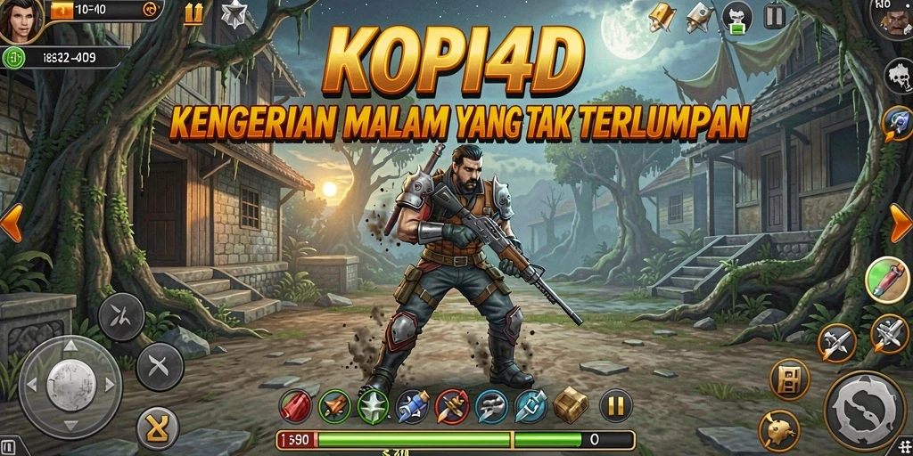Tampilan gameplay KOPI4D yang menyeramkan dan melibatkan ketegangan.