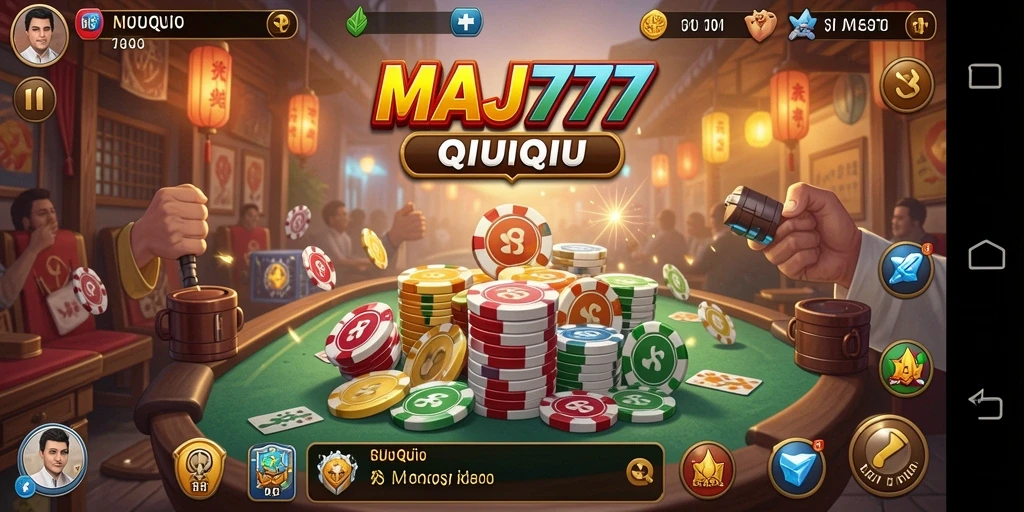 Screenshot gameplay MAJ777 dengan aksi seru di QiuQiu.
