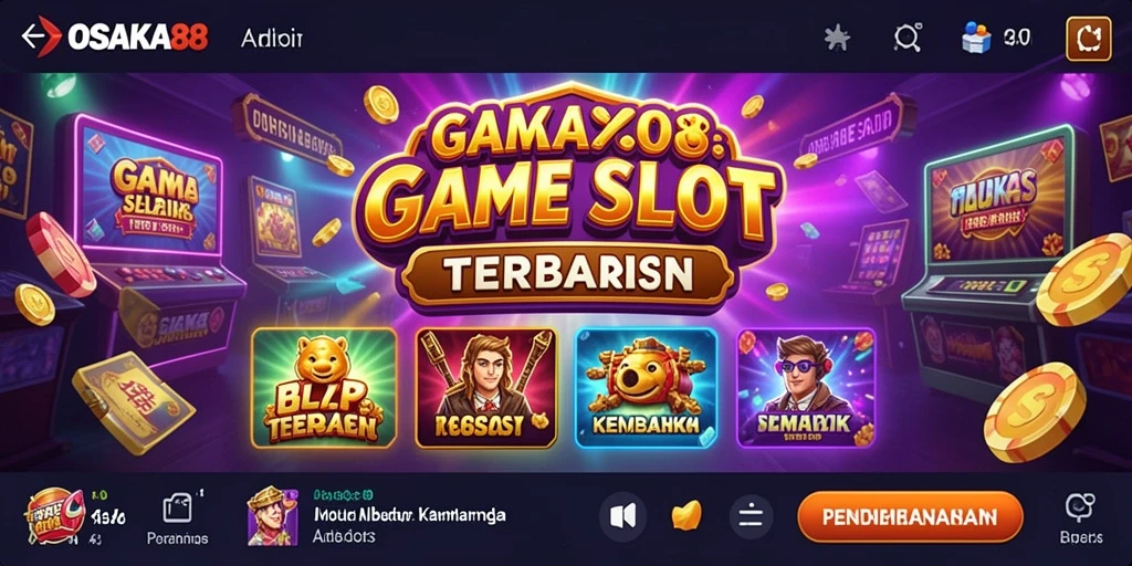 Tampilan gameplay OSAKA88 dengan grafis slot yang menarik.