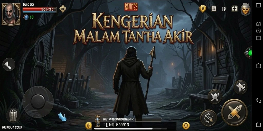 Gambaran gameplay menyeramkan dengan nuansa mencekam.