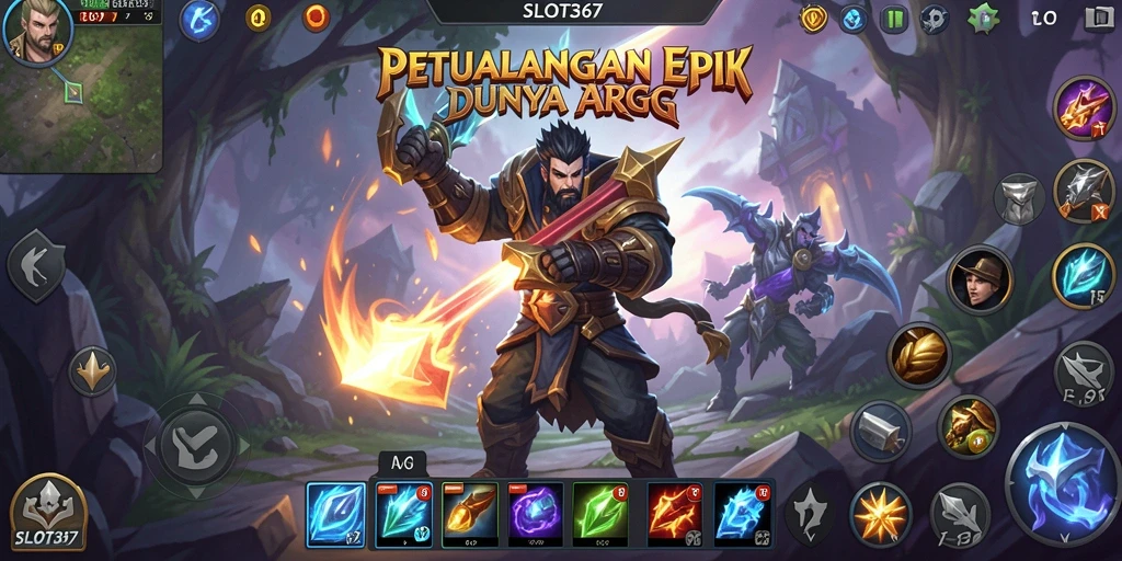 Tampilan gameplay dinamis dari SLOT367 dalam petualangan ARPG.