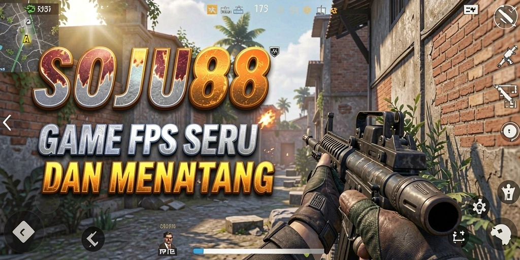 Tangkapan layar gameplay <strong>SOJU88</strong> menampilkan aksi menegangkan di medan pertempuran.