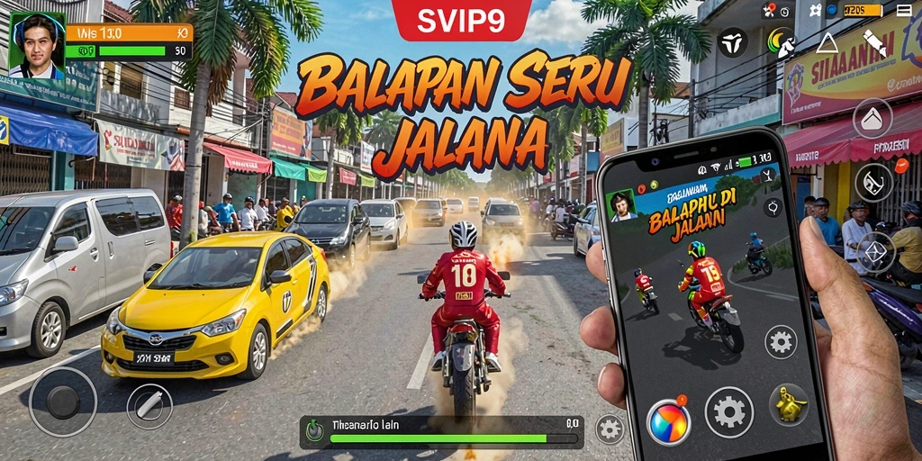 Gameplay Racing yang seru dan menegangkan di SVIP9.