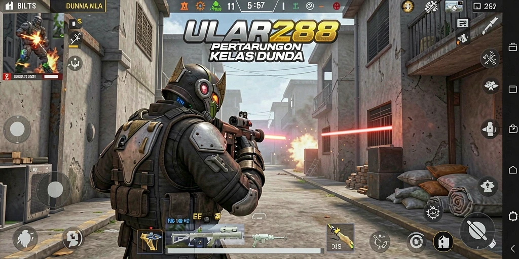 Screenshot gameplay ULAR288 menampilkan aksi intens dan grafis memukau.